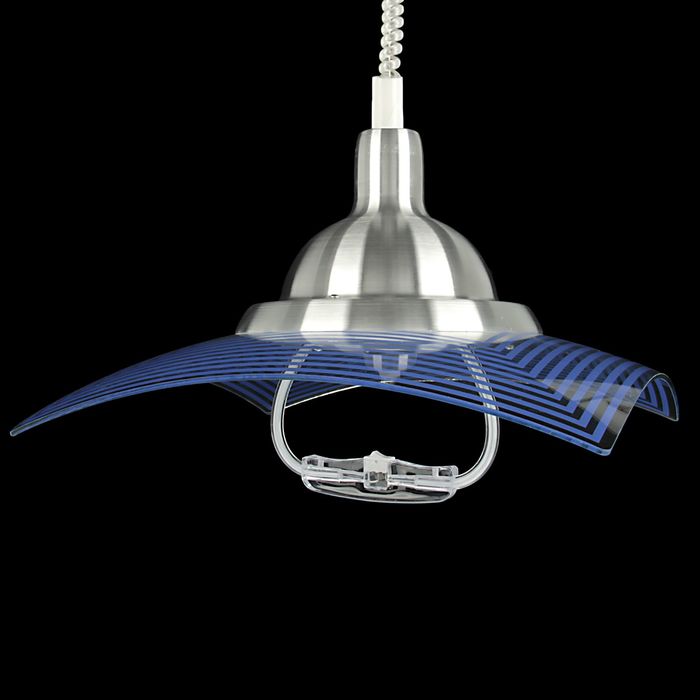 Светильник потолочный "Марли" синий Е27 40х40 см