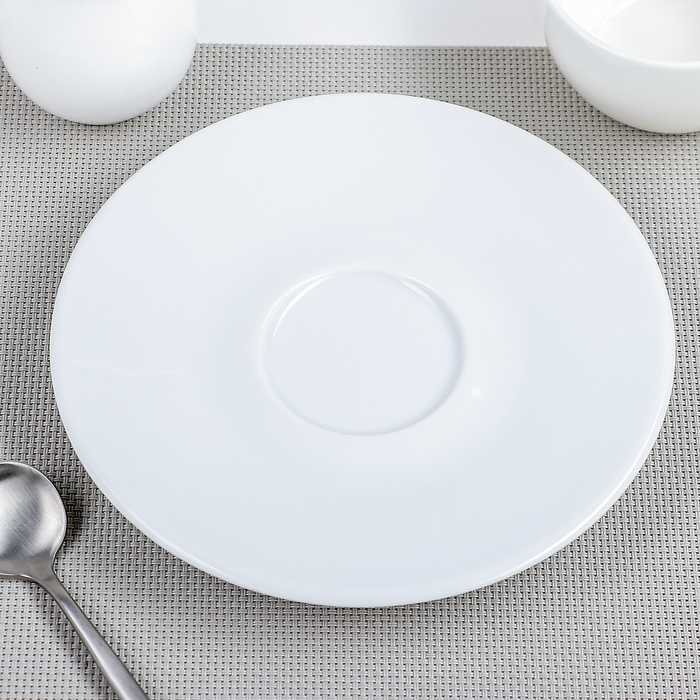 Блюдце d=17 см «Паула», цвет белый