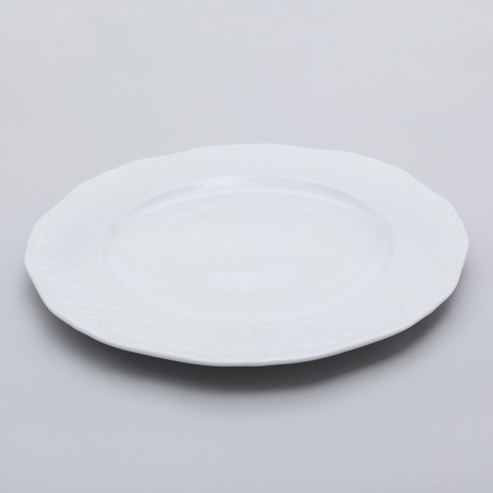 Тарелка мелкая 27 см «Афродита», цвет белый