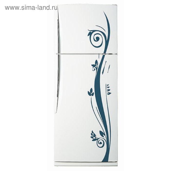 Декоративная цветная наклейка на холодильник из винила «Растение»