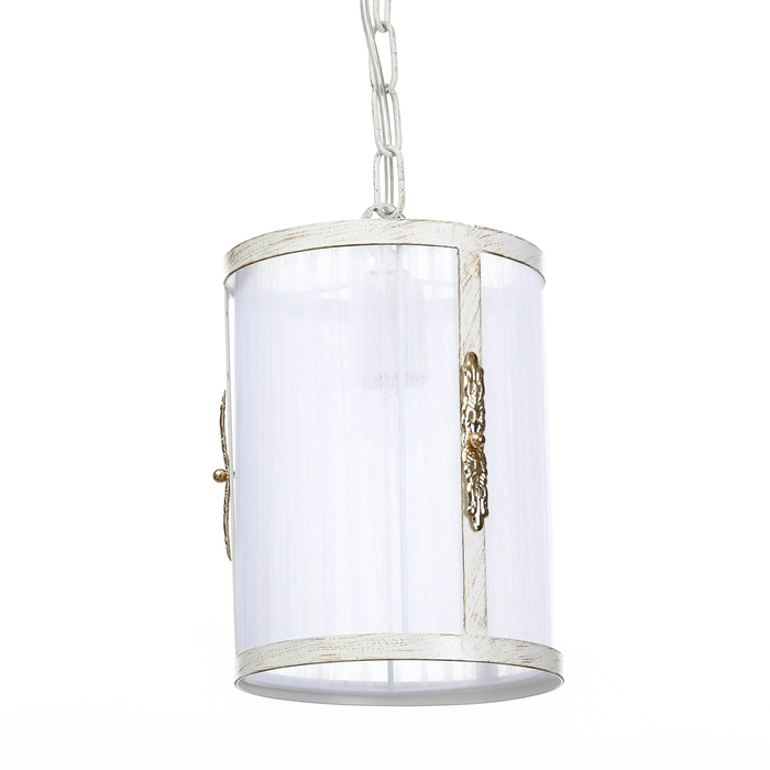 Люстра подвес "Кэрол" 1 лампа Е27 19х87 см белая