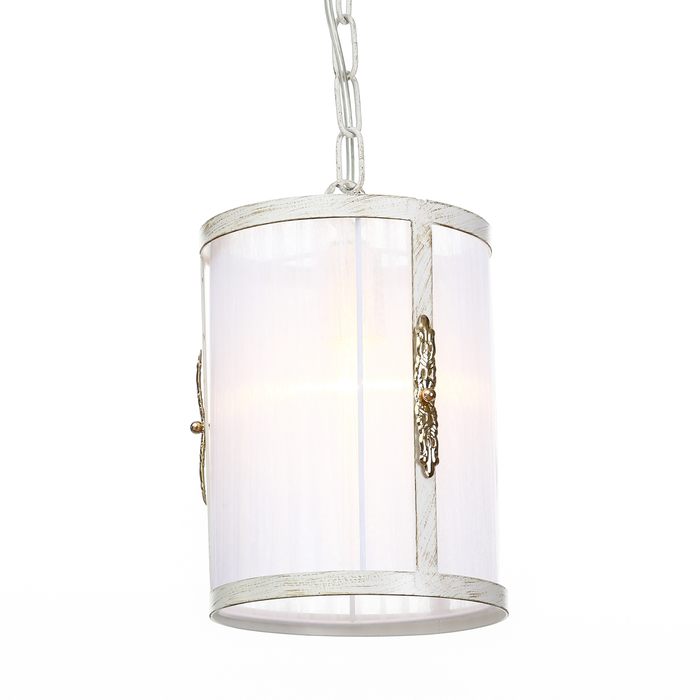 Люстра подвес "Кэрол" 1 лампа Е27 19х87 см белая