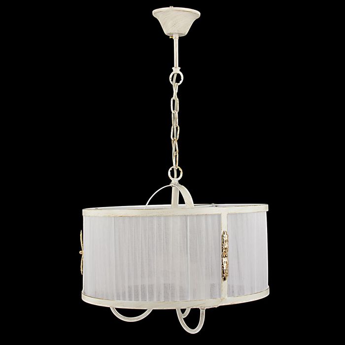 Люстра подвес "Кэрол" 3 лампы Е27 42х72 см белая