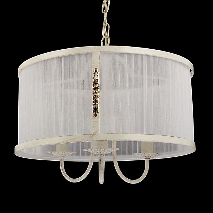 Люстра подвес "Кэрол" 3 лампы Е27 42х72 см белая