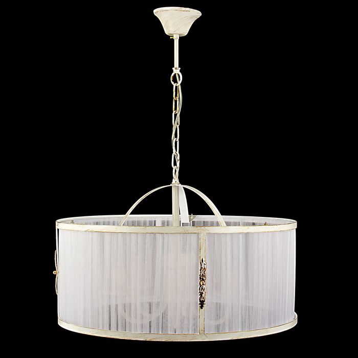 Люстра подвес "Кэрол" 5 ламп Е14 55х72 см белая