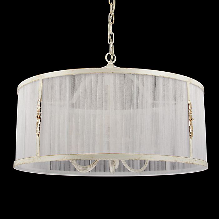 Люстра подвес "Кэрол" 5 ламп Е14 55х72 см белая