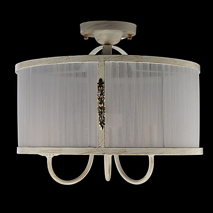 Люстра подвес "Кэрол" 3 лампы Е14 42х37 см белая