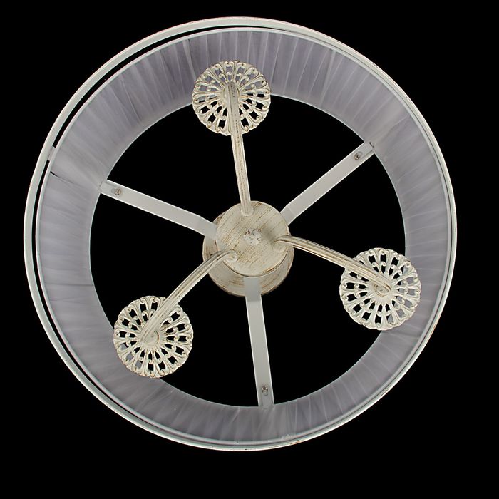 Люстра подвес "Кэрол" 3 лампы Е14 42х37 см белая