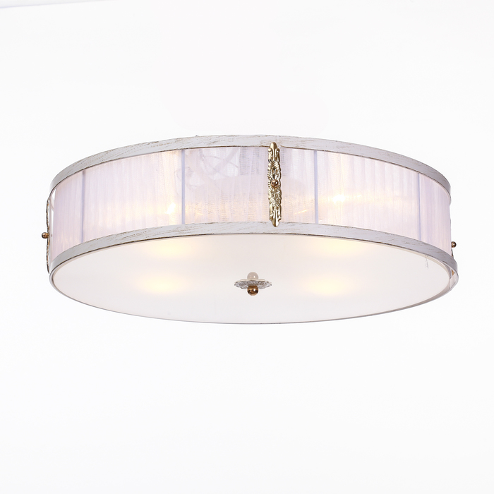 Люстра потолочная "Кэрол" 4 лампы Е14 52х52х14см белая