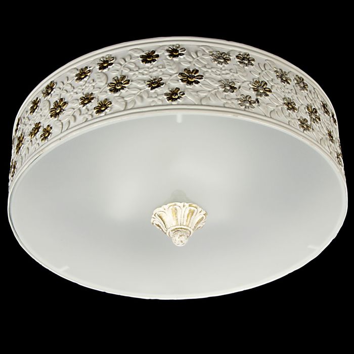 Люстра "Нежность цветов" 3 лампы Е14 32х13 см белая