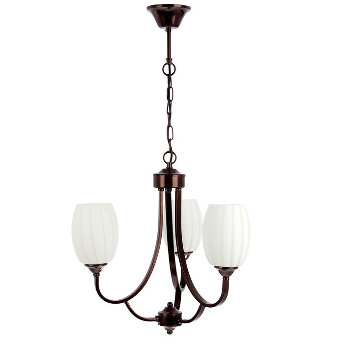 Люстра "Мелони" 3 лампы Е27 42х80 см черная