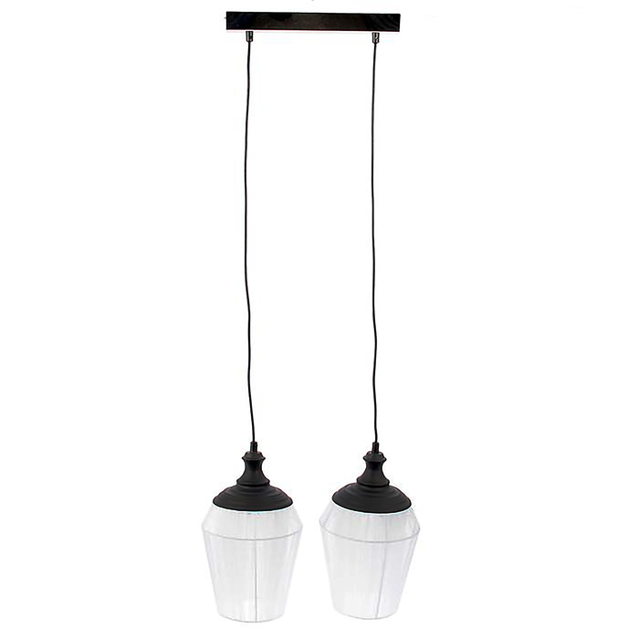 Люстра подвес "Адам" 2 лампы Е27 40х18х100 см белая