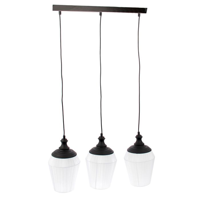 Люстра подвес "Адам" 3 лампы Е27 62х18х100 см белая