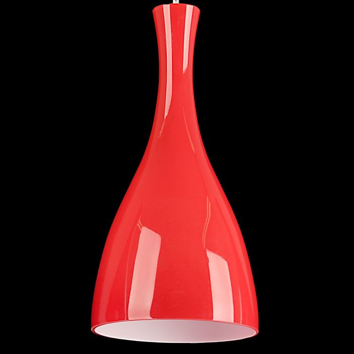 Люстра подвес "Бокал" 3 лампы 60W Е27 красная