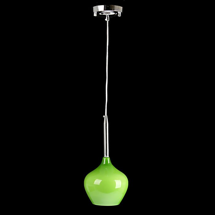 Люстра подвес "Мартин" 1 лампа 60W Е27 зеленая
