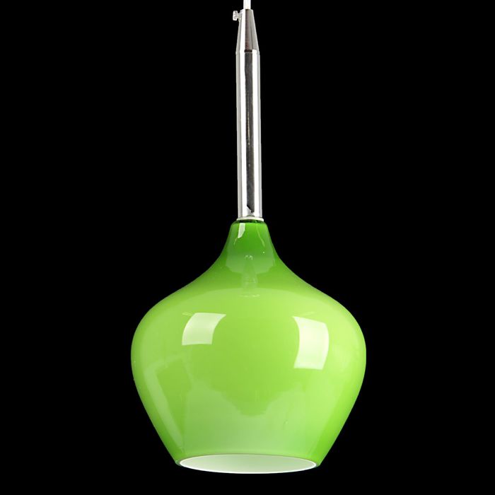 Люстра подвес "Мартин" 1 лампа 60W Е27 зеленая