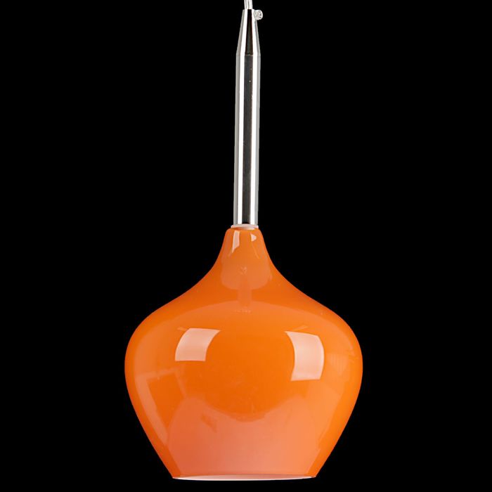 Люстра подвес "Мартин" 1 лампа 60W Е27 оранжевая