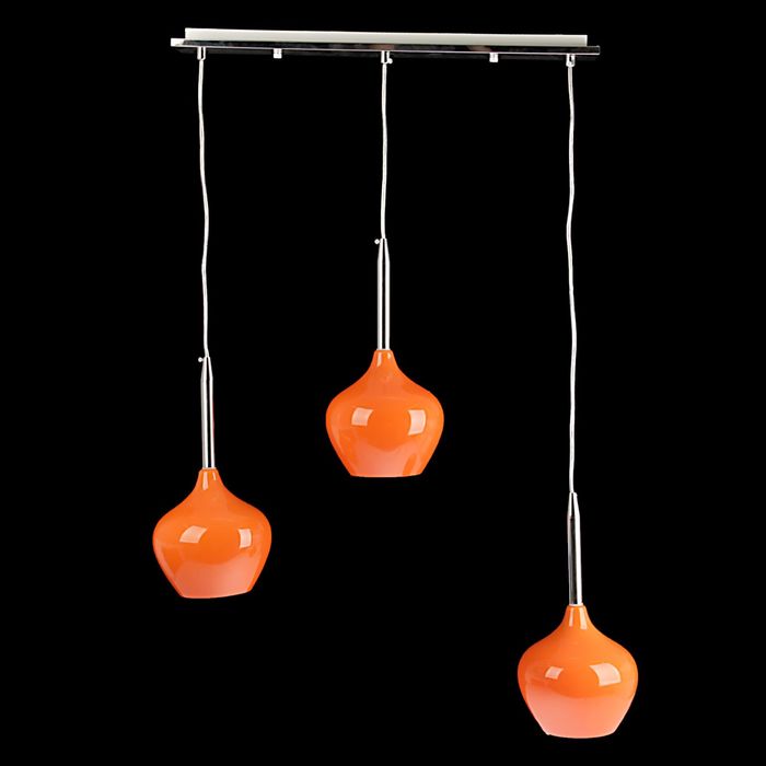 Люстра подвес "Мартин", оранжевая