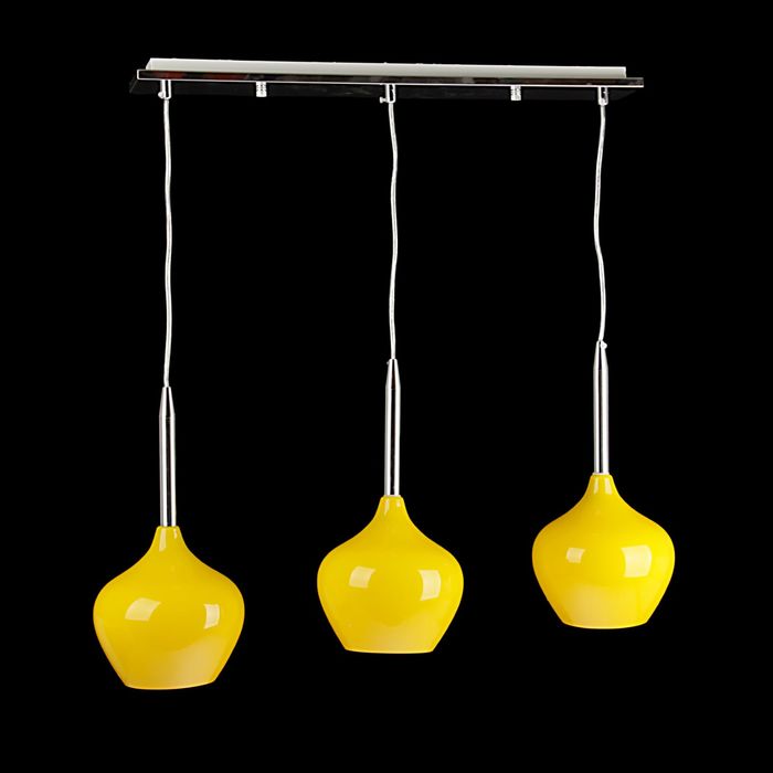 Люстра подвес "Мартин" 3 лампы 60W Е27 желтая