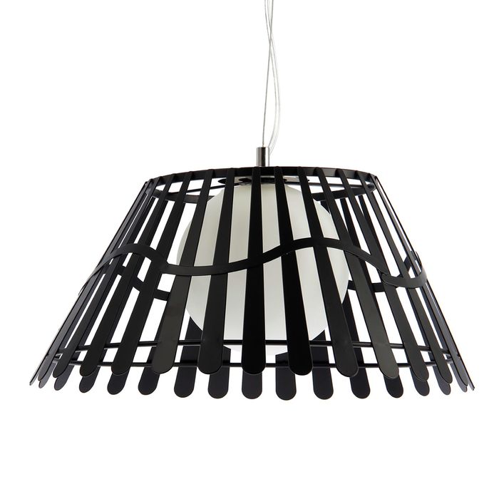 Люстра подвес "Сафари" 1 лампа 60W Е27 38х100 см черная