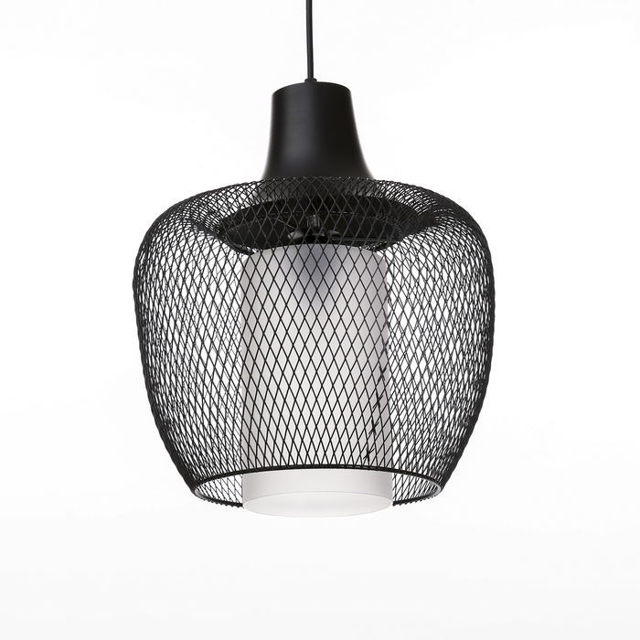 Люстра подвес "Сеть" 1 лампа Е27 черная
