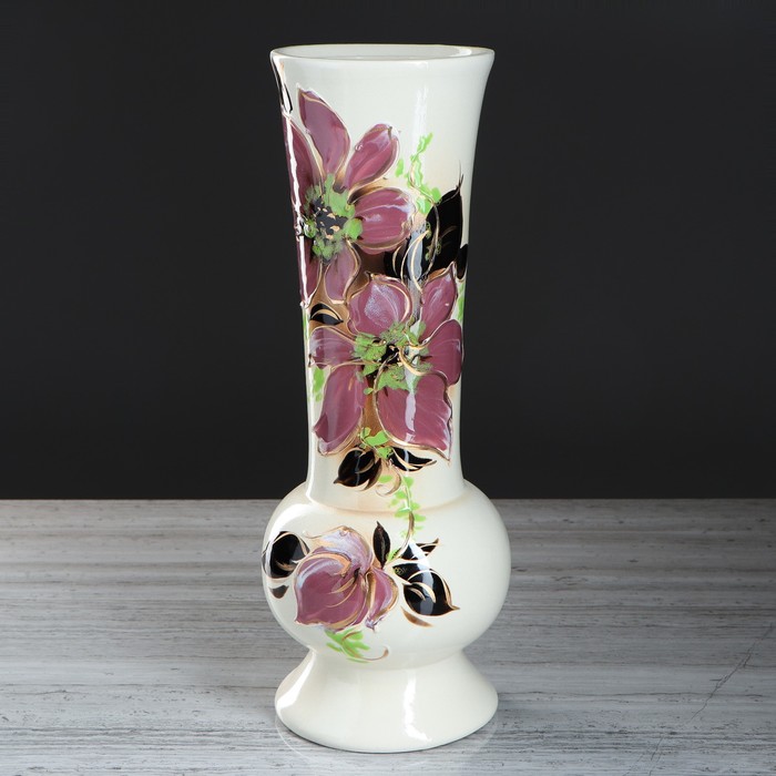 Ваза "Алекса" две лилии, золото