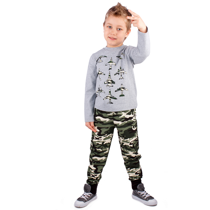 Джемпер для мальчика "Патруль", рост 128 см (64), цвет серый ПДД236805_1