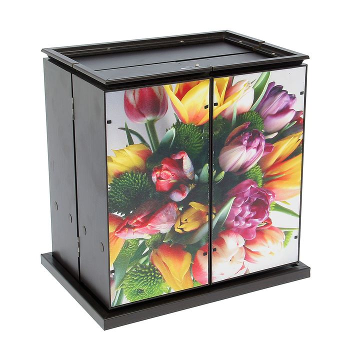 Шкатлука "Тюльпаны" 33х23х34 см