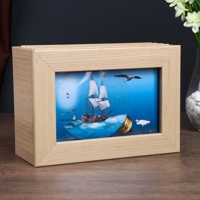 Фотобокс "Парусник" для фото 18x13 см, 96 фото