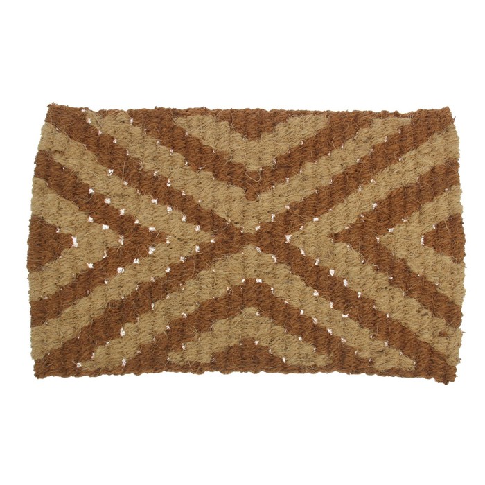 Коврик придверный "Зигзаг", кокосовый