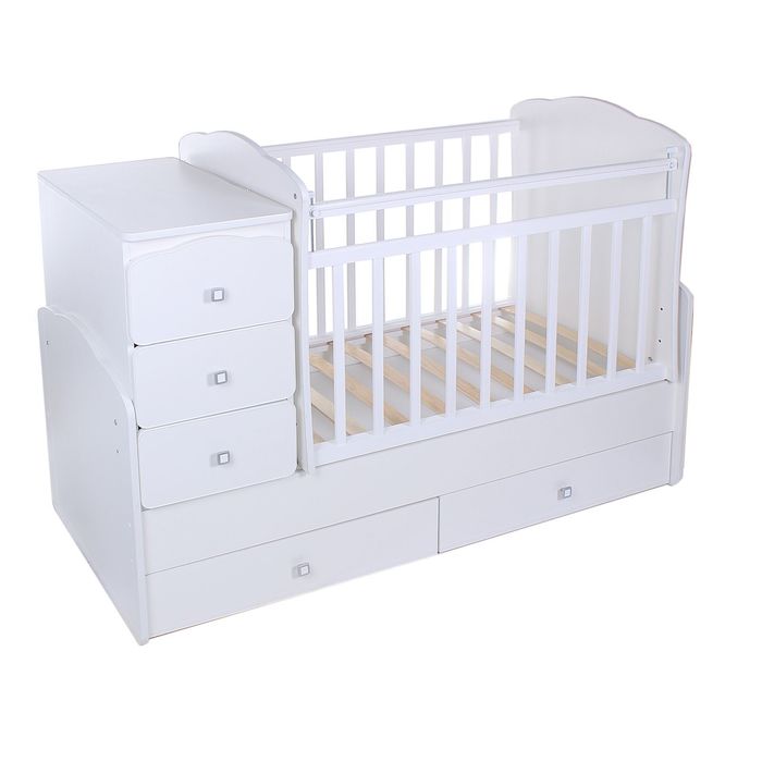 Детская кровать-трансформер «Фея 2100», цвет белый