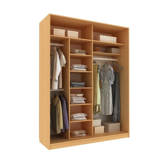 Шкаф-купе Удобный 1 зеркало Бабочки Бук