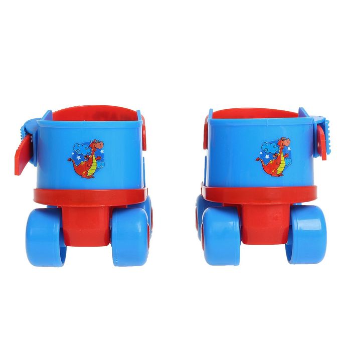 Ролики для обуви раздвижные,размер 15-21 см,колеса РVC d=45 мм+защита локтя, колена в пакете