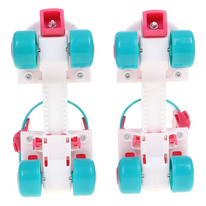 Ролики для обуви раздвижные,размер 15-21 см,колеса РVC d=45 мм +защита локтя,колена в пакете