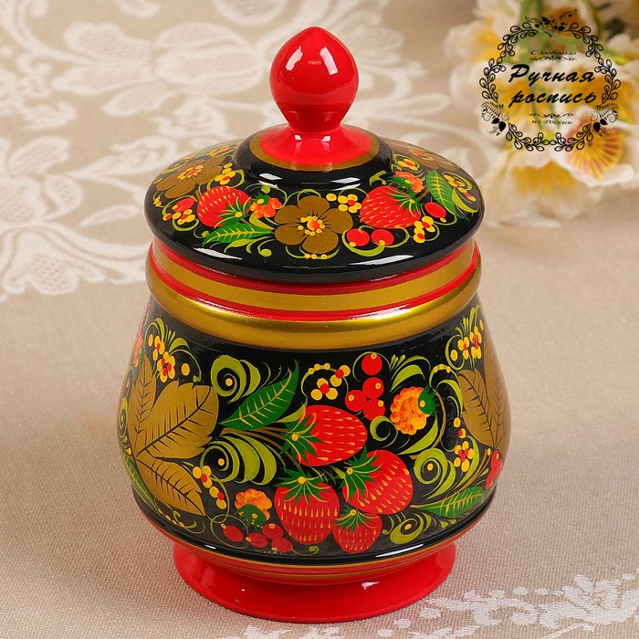 Поставок "Хохлома.Премиум", зелёный, 14,5х9,5 см, высшая категория