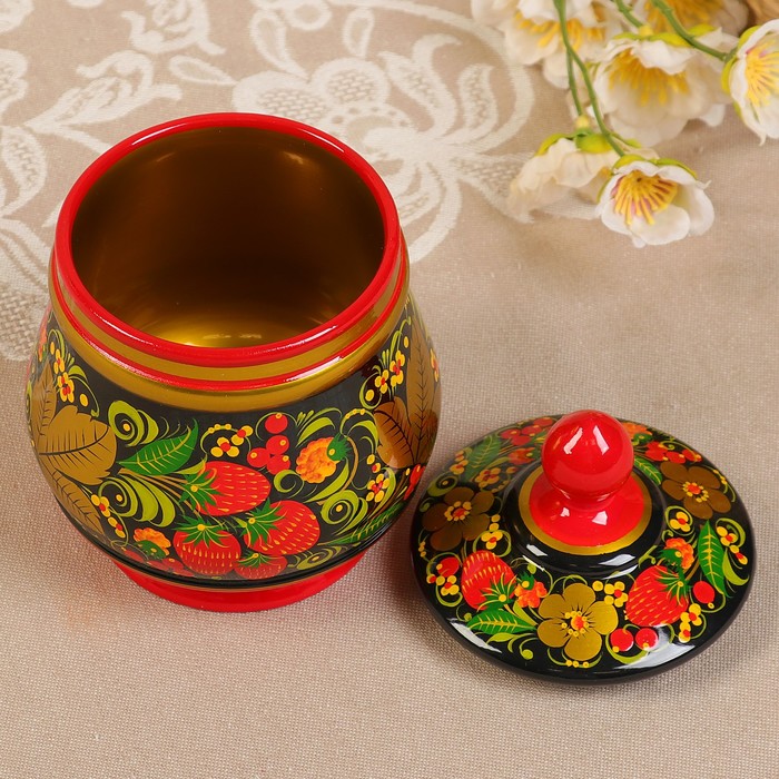 Поставок "Хохлома.Премиум", зелёный, 14,5х9,5 см, высшая категория