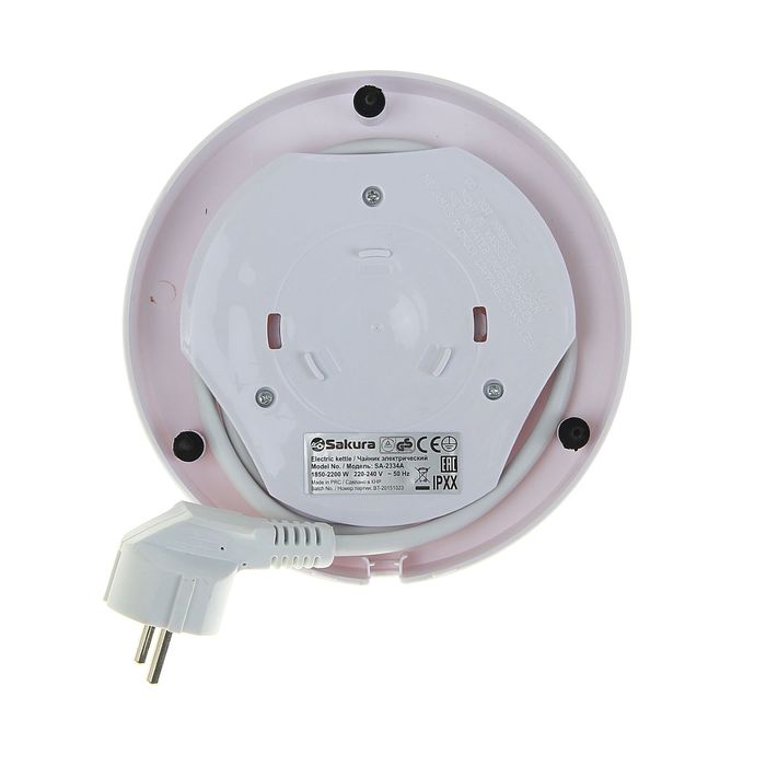 Чайник электрический Sakura SA-2334A, 1.7 л, 2200 Вт