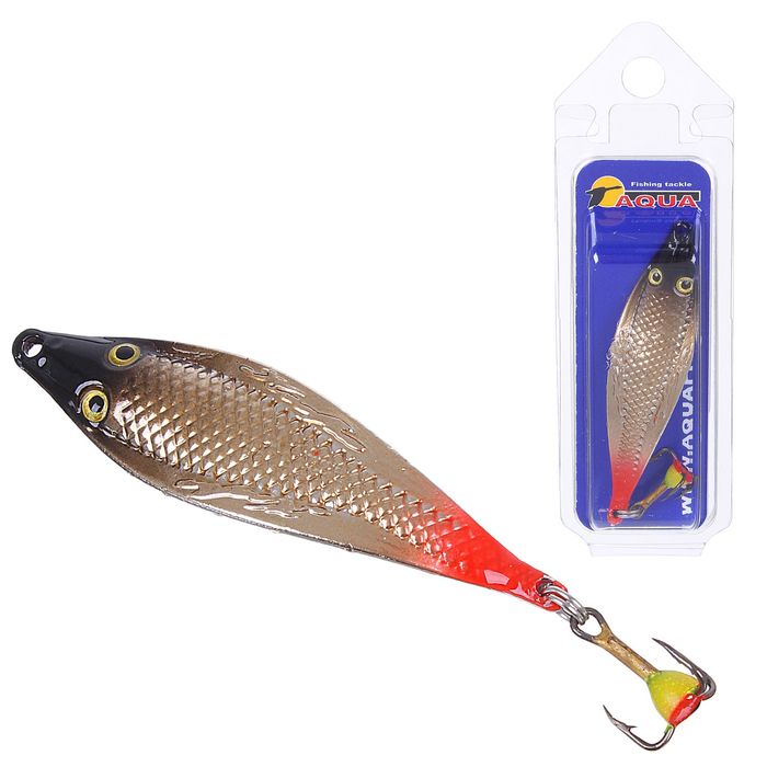 Блесна зимняя Aqua Кобра, вес 17 гр, цвет 08 золото-серебро