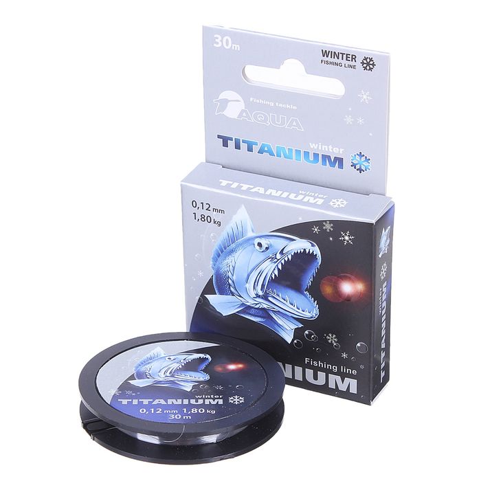 Леска зимняя Aqua Titanium, 30 м, 0,12 мм