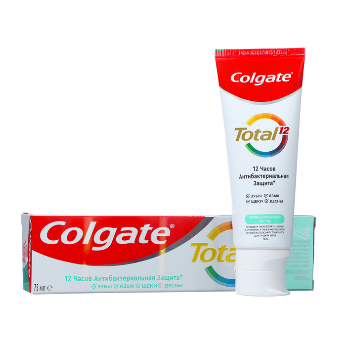 цена Зубной гель Colgate Total 12 «Профессиональная чистка», 75 мл
