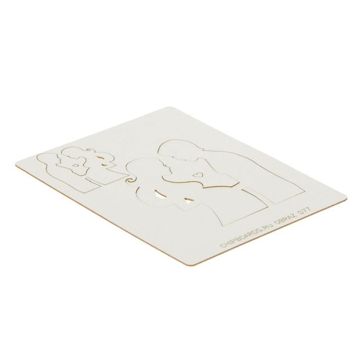 Набор чипбордов из 2 шт. "Это временно" толщ. 0,9х1,15 мм, 6,5х7,5 см и 3,5х4 см