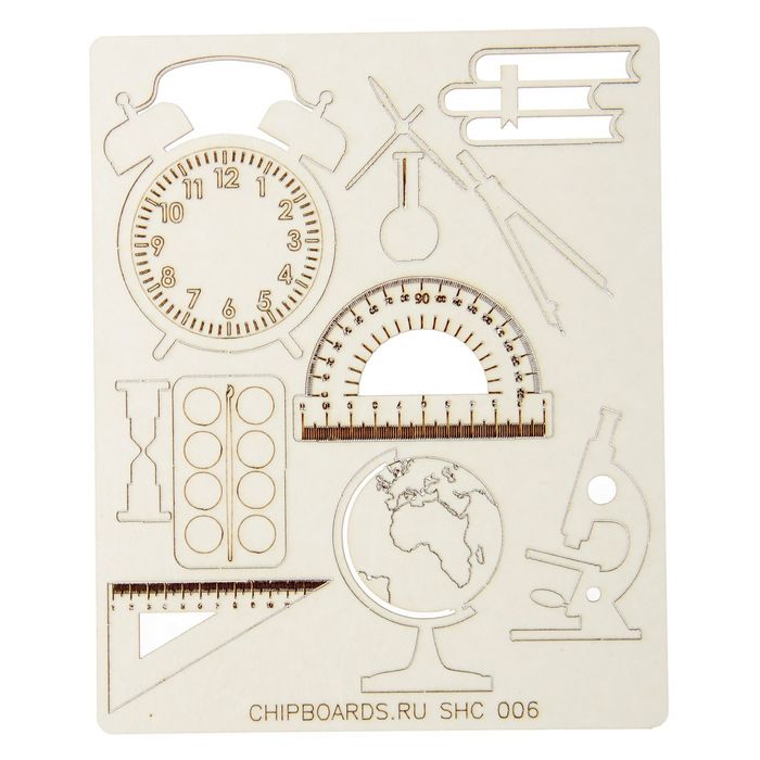 Набор чипбордов из 11 шт. "Школа-3" толщ.0,9х1,15 мм, от 1 до 5 см