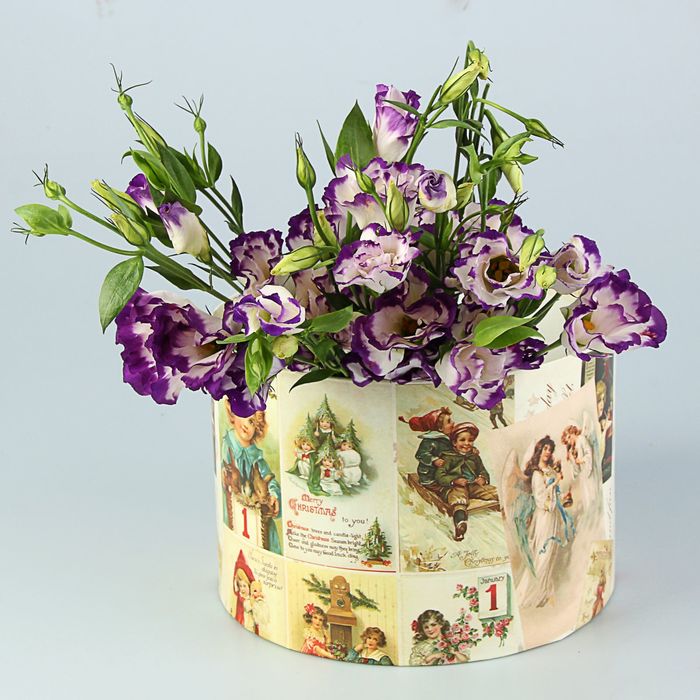 Набор коробок 4в1 "Рождественские открытки", 23 х 23 х 16 - 13,5 х 13,5 х 8 см