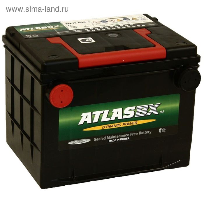 фото Аккумуляторная батарея atlas 70 ач mf 75-630 125rc