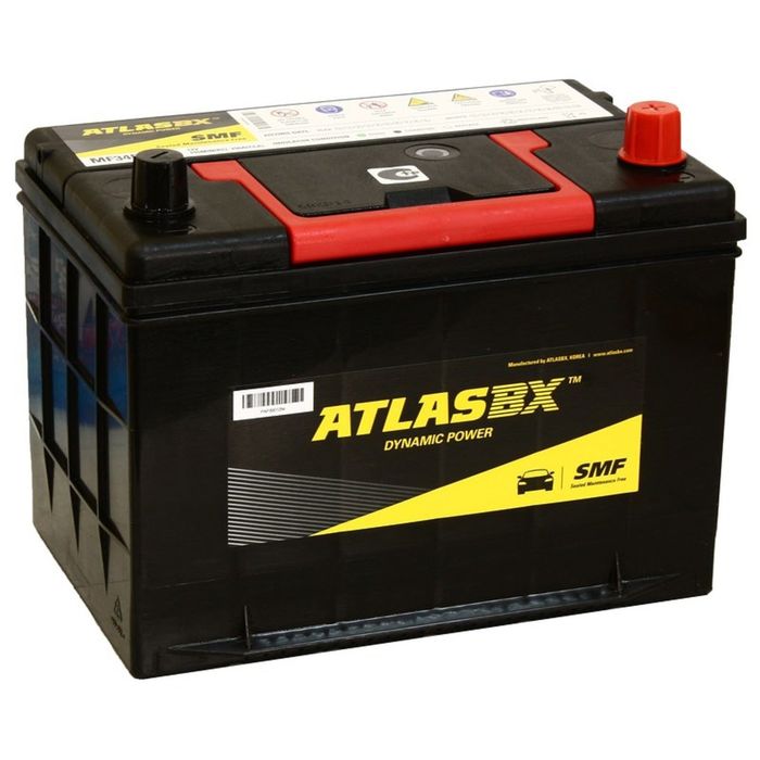 Аккумуляторная батарея Atlas 85 Ач, обратная полярность MF 34R-750