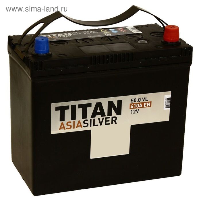 фото Аккумуляторная батарея titan asia standart 50 ач, обратная полярность