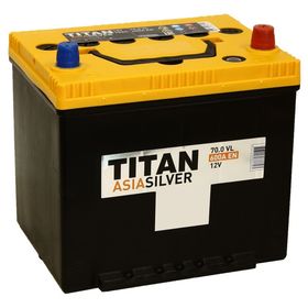 Аккумуляторная батарея Titan Asia Silver 70 Ач, обратная полярность, нижнее крепление от Сима-ленд