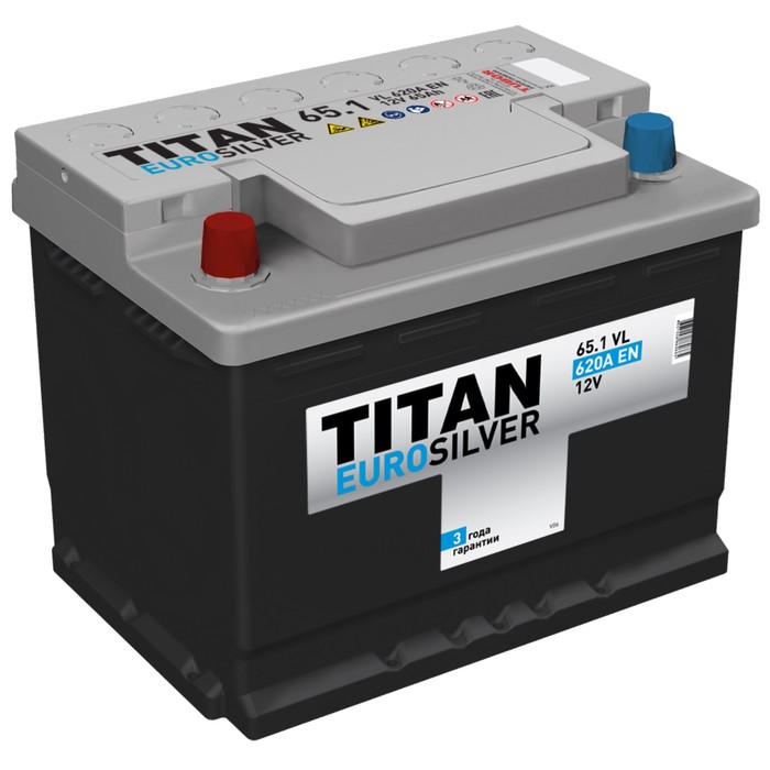 Аккумуляторная батарея Titan Euro Silver 65 Ач аккумуляторная батарея titan 225 ач max hd 225 en
