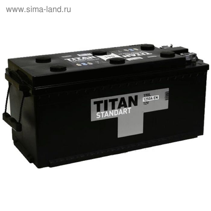 фото Аккумуляторная батарея titan standart 190 ач, в комплекте с переходниками конус-болт