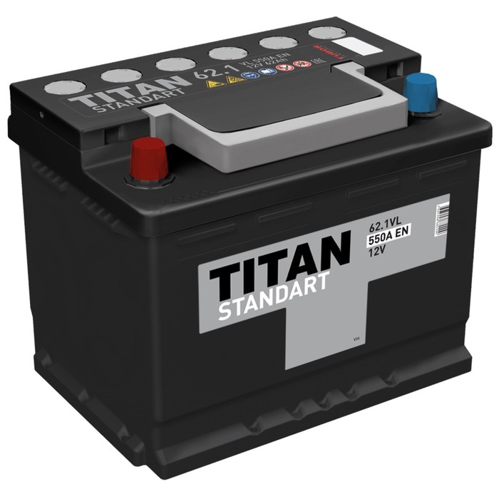 Аккумуляторная батарея Titan Standart 62 Ач аккумуляторная батарея titan 225 ач max hd 225 en